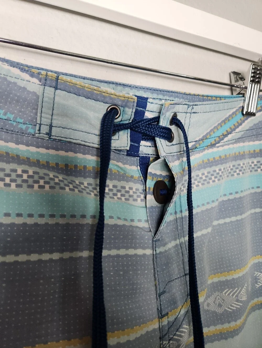 Toad&Co Mens |32| Blue Patterned Cetacean Trunk Board 9.5